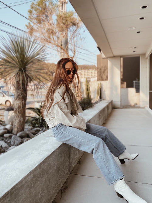 Straight denim