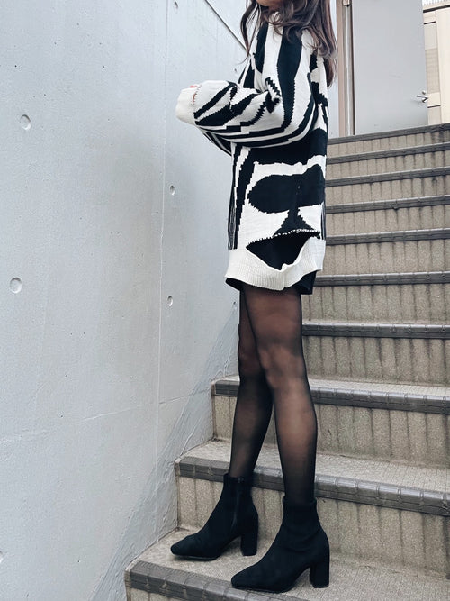 cut sleeve knit