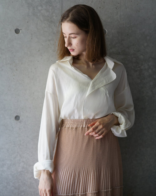 Design satin blouse