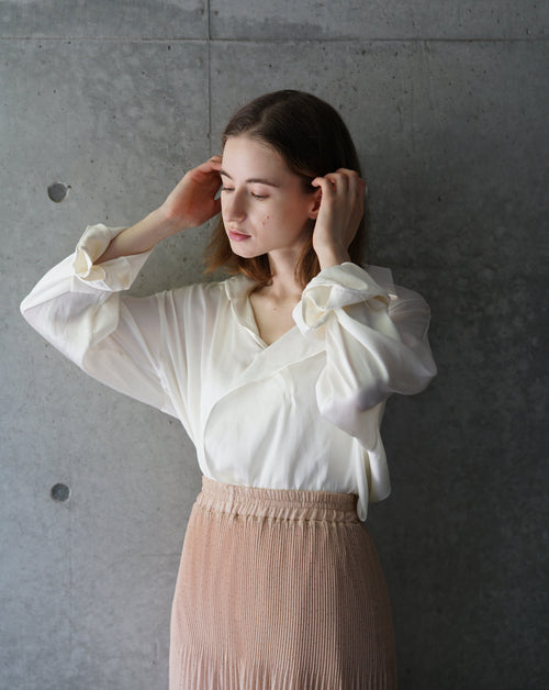 Design satin blouse