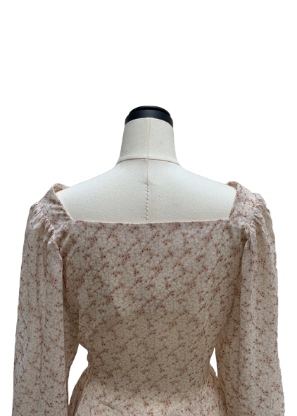 Flower chiffon blouse