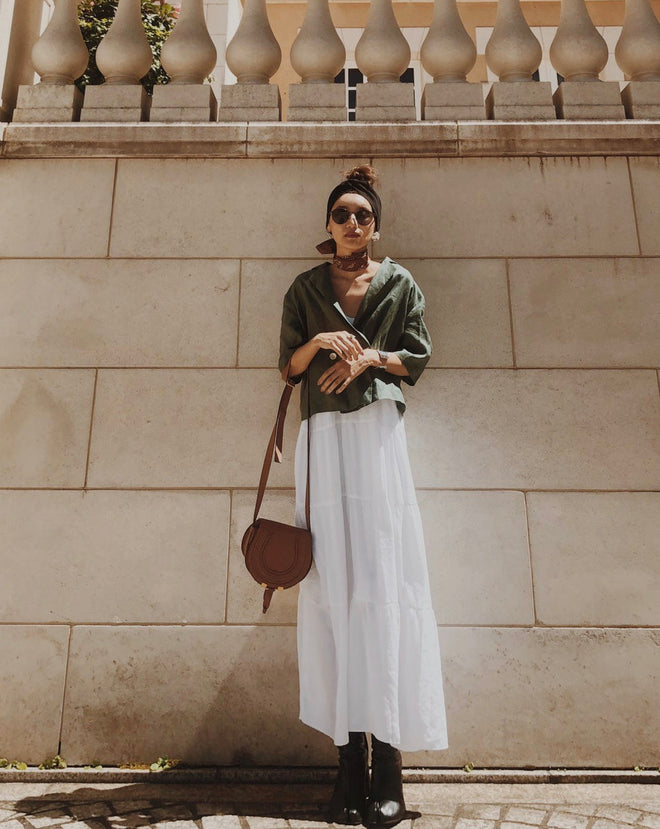 Linen short jacket