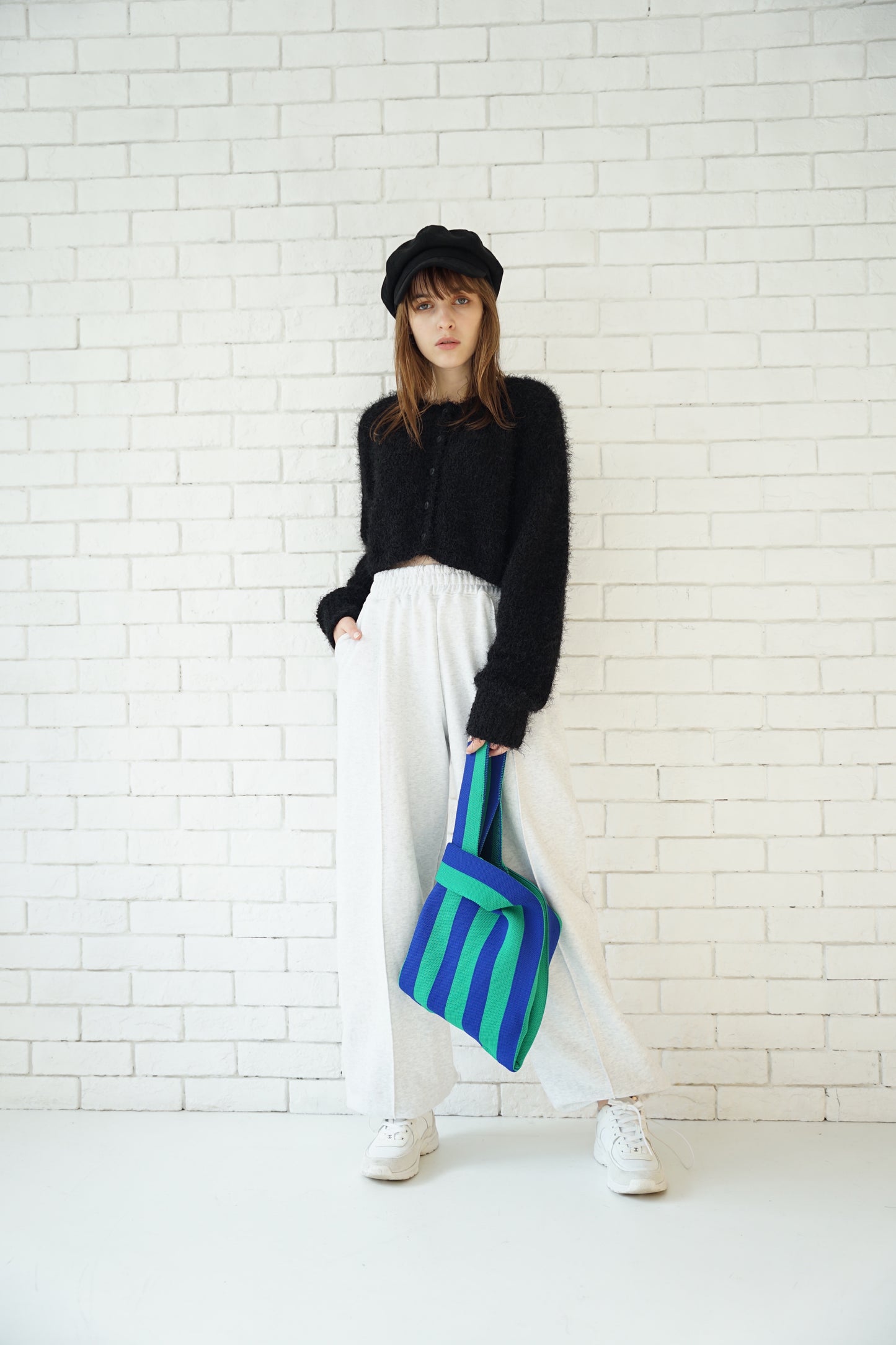 Stripe tote bag