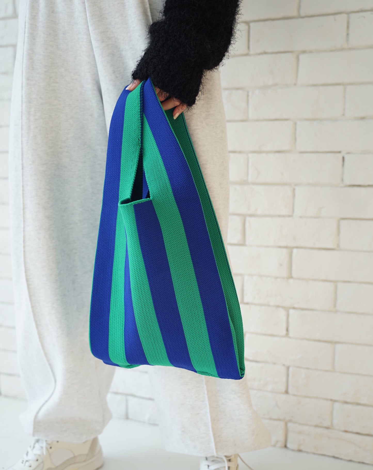 Stripe tote bag