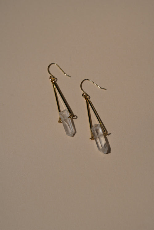 Stone design pierce/earring
