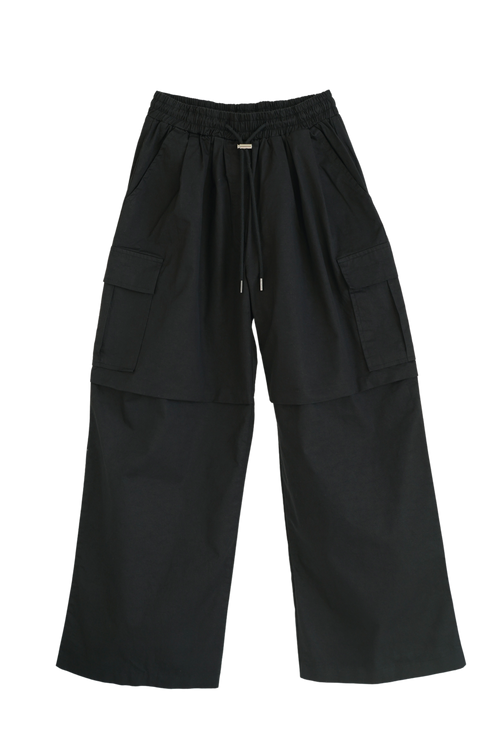 Side pocket wide pants