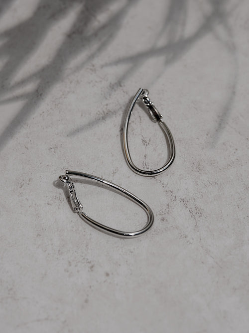drop hoop earring