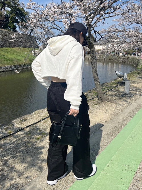 Side pocket wide pants