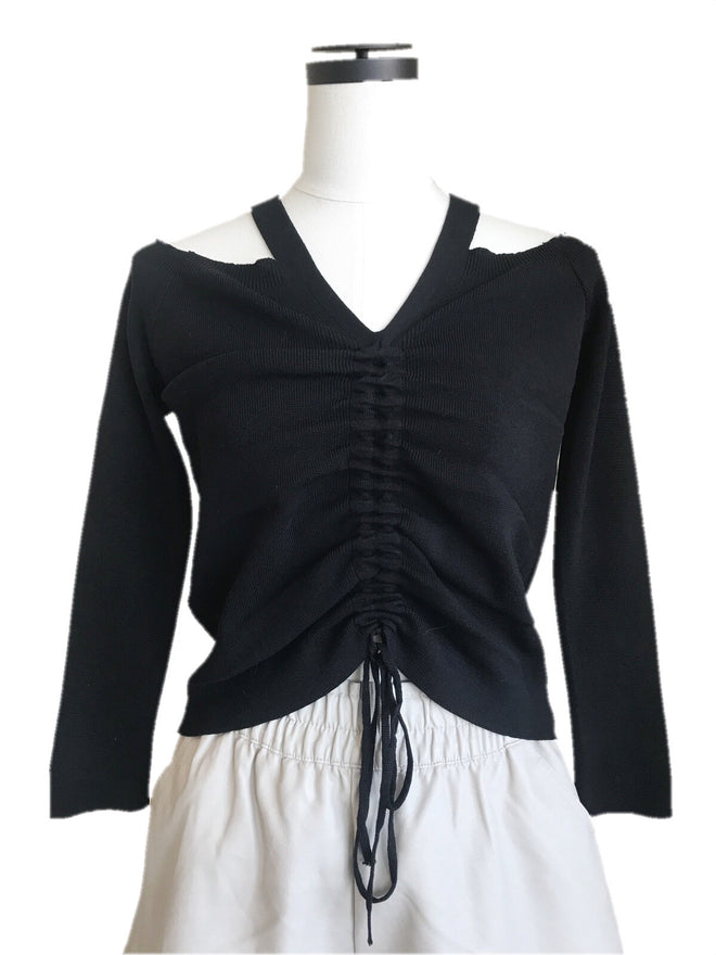 Front shirring knit