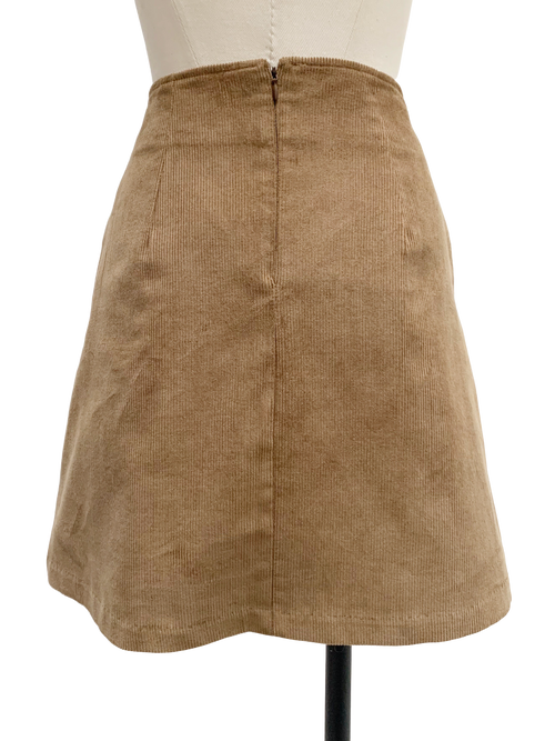 Corduroy mini skirt