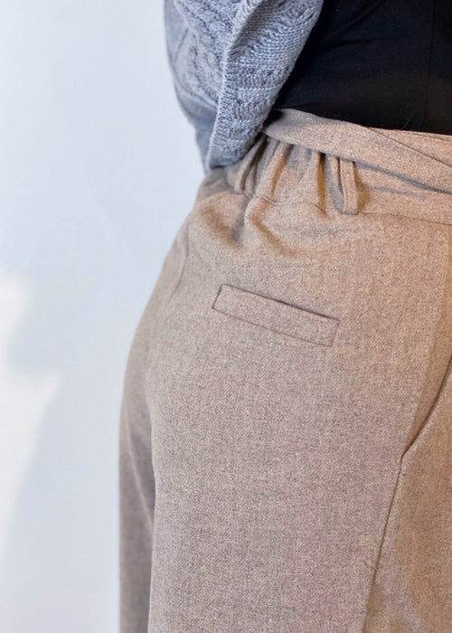 High waist straight pants