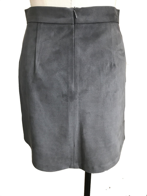 Suede mini-skirt