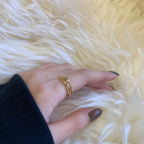Twin Gold Ring